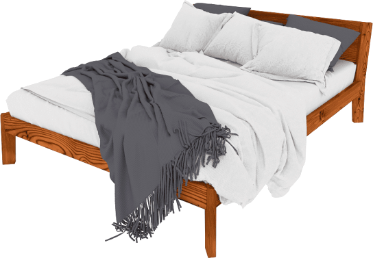 Изображение товара Двуспальная кровать ФанДОК Доната 2 Ф-137.2-01 (светлый орех)