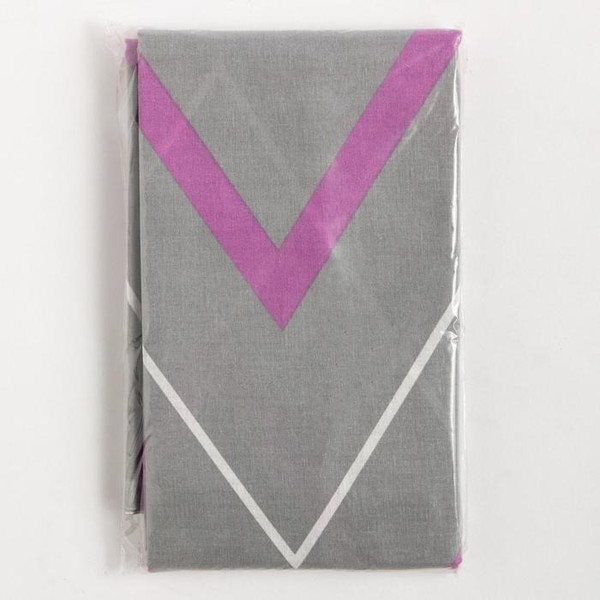 Изображение товара Простыня Этель Сиренево-серые зигзаги / 5450320