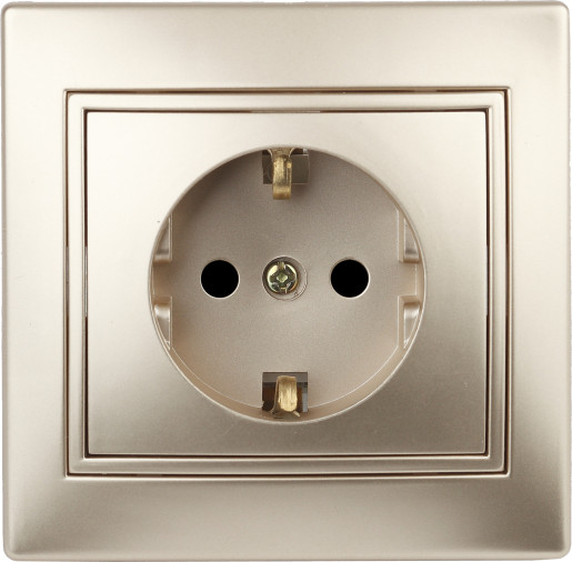 Изображение товара Розетка INTRO Plano 1-202-04 / Б0053879 (шампань)