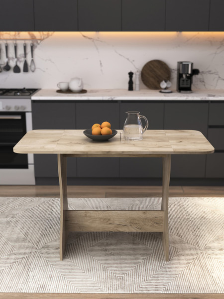 Изображение товара Обеденный стол Артём-Мебель Лея СН 130.05 (дуб крафт серый)