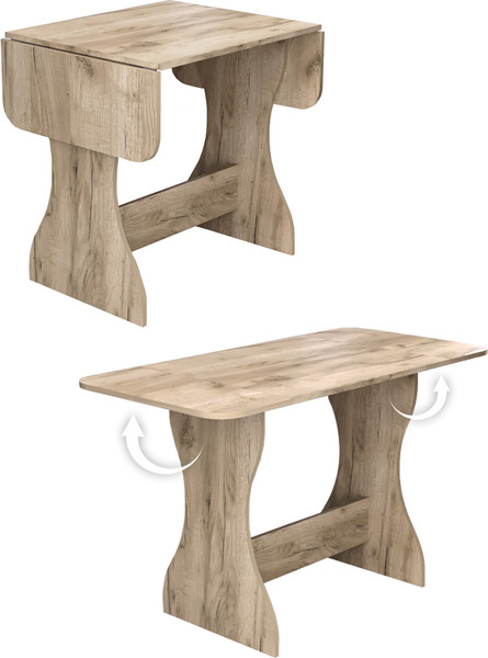 Изображение товара Обеденный стол Артём-Мебель Лея СН 130.05 (дуб крафт серый)