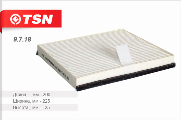 Изображение товара Салонный фильтр TSN 9.7.18