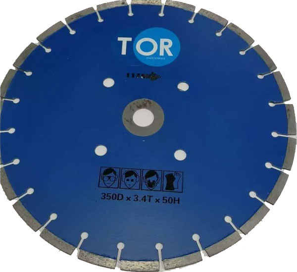 Изображение товара Отрезной диск алмазный TOR По бетону HQR500A-2 E 350Dx3.6Tx50H Cutter Disc 350mm / 1019723