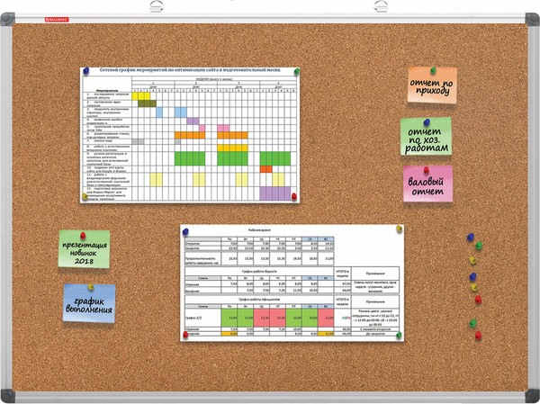 Изображение товара Информационная доска Brauberg 238309 (пробковая)