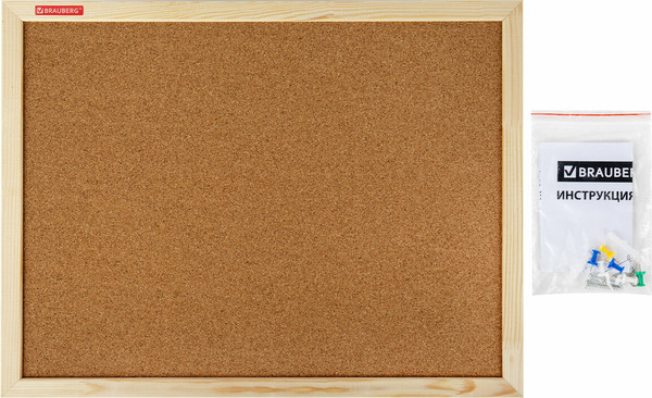 Изображение товара Информационная доска Brauberg 238310 (пробковая)