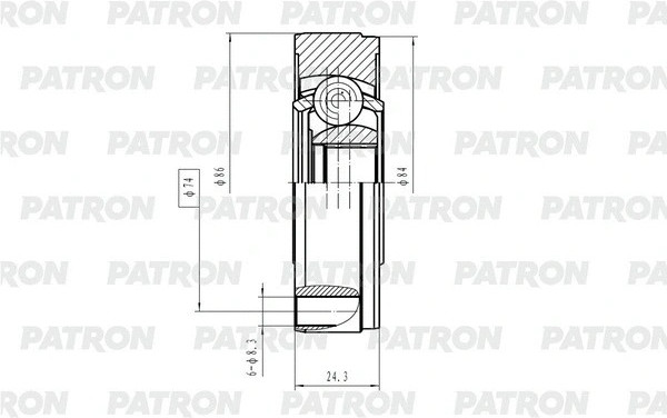 Изображение товара ШРУС Patron PCV2182