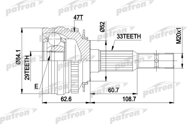 Изображение товара ШРУС Patron PCV1279