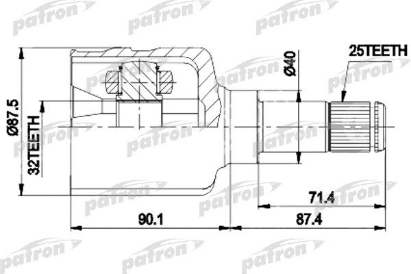 Изображение товара ШРУС Patron PCV9536