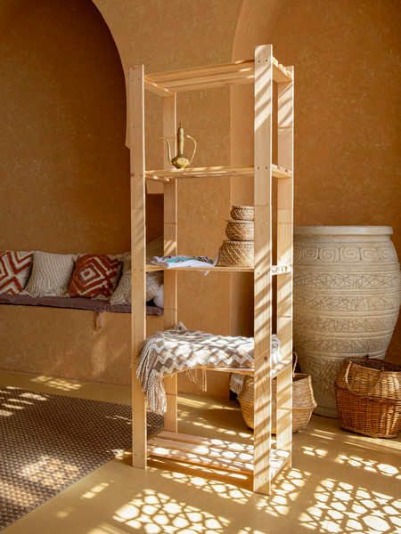 Изображение товара Стеллаж Четыре Солнца S-818/6 (натуральный)