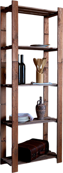 Изображение товара Стеллаж Четыре Солнца S-818/6 (коричневый)