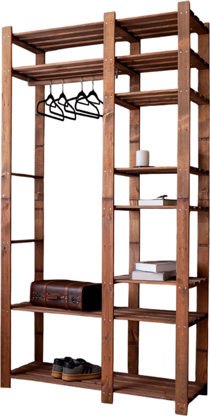 Изображение товара Стойка для одежды Четыре Солнца S-825/3 (коричневый)