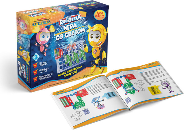 Изображение товара Научная игра Знаток Роботята Игра со светом / ZP-70030