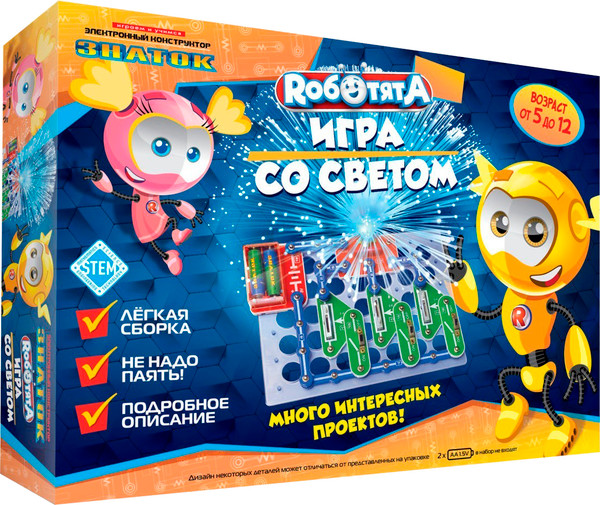 Изображение товара Научная игра Знаток Роботята Игра со светом / ZP-70030