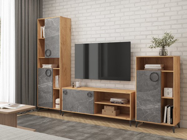 Изображение товара Горка Genesis Мебель Oskar Trio (дуб золотой/каспий темный)