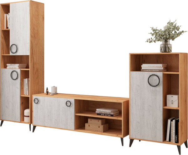 Изображение товара Горка Genesis Мебель Oskar Trio (дуб золотой/сосна белая Loft)