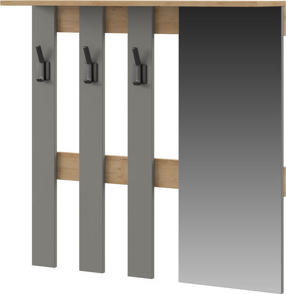 Изображение товара Вешалка для одежды Genesis Мебель Энтер (дуб золотой/серый)