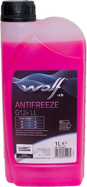 Изображение товара Антифриз WOLF G12+ LL Концентрат / 50051/1 (1л, лиловый)
