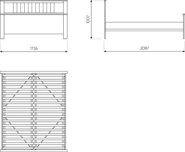 Изображение товара Двуспальная кровать Mio Tesoro Сага 160x200 / 2.08.04.070.16 (темно-бирюзовый/ясень)