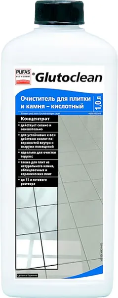 Изображение товара Чистящее средство для пола Pufas Glutoclean Очистка для плитки и камня (1л)