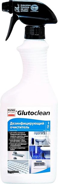 Изображение товара Чистящее средство для кухни Pufas Glutoclean Hygiene Spray Дезинфицирующий очиститель (750мл)
