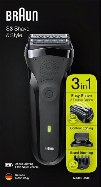 Изображение товара Электробритва Braun Series 3 300BT Shave & Style (черный)