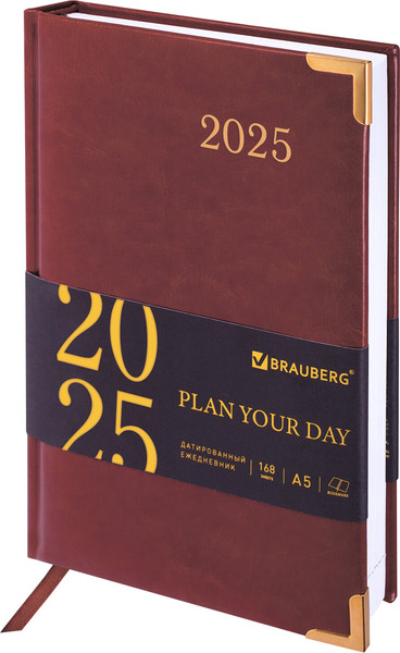 Изображение товара Ежедневник Brauberg Senator 2025 / 115814 (коричневый)