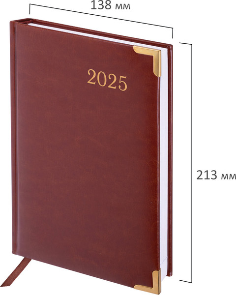 Изображение товара Ежедневник Brauberg Senator 2025 / 115814 (коричневый)