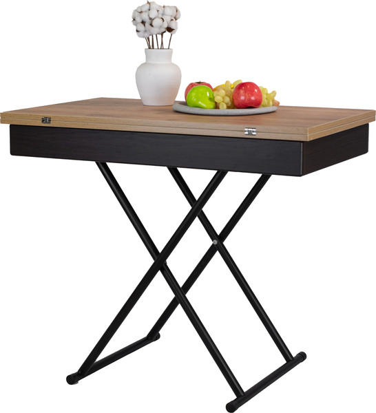 Изображение товара Стол-трансформер Мебелик Лерон (дуб крафт золотой/черный)