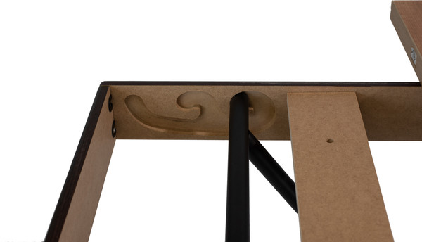 Изображение товара Стол-трансформер Мебелик Лерон (дуб крафт золотой/черный)