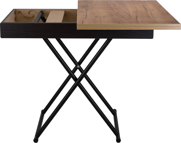 Изображение товара Стол-трансформер Мебелик Лерон (дуб крафт золотой/черный)