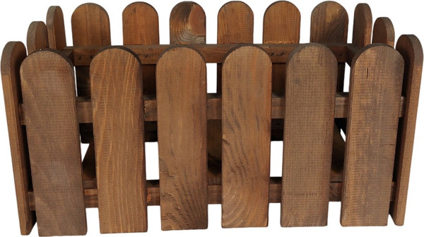 Изображение товара Кашпо Четыре Солнца Заборчик S (коричневый)