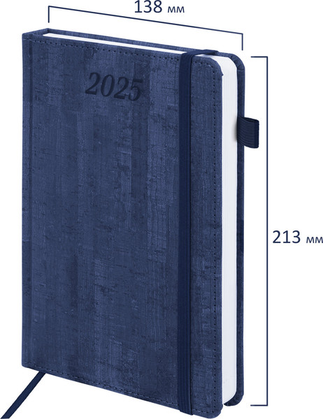 Изображение товара Ежедневник Brauberg Wood 2025 / 115830 (синий)