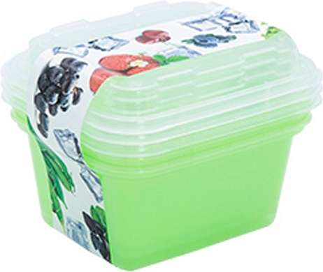 Изображение товара Набор лотков для заморозки Berossi Zip Mini ИК 84543000 (3шт, киви)