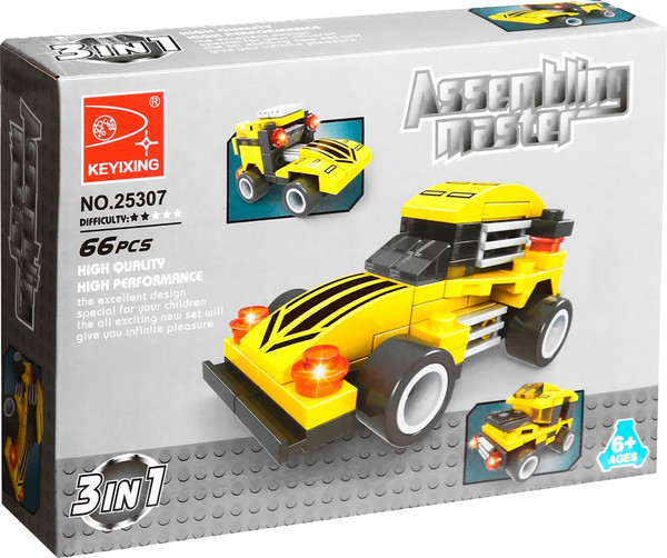Изображение товара Конструктор Keyixing Гонка 25307 / 1283679 (66эл)
