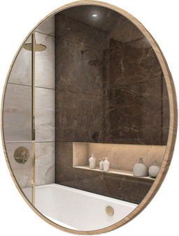 Изображение товара Зеркало DEKO ZKS6060 (круглое, светлая рама)