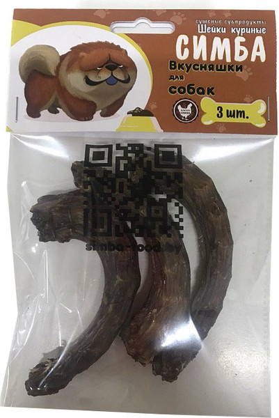 Изображение товара Лакомство для собак Симба Шейки куриные (3шт)