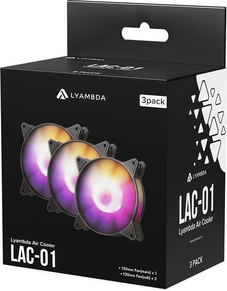 Изображение товара Набор вентиляторов для корпуса Lyambda LAC-01