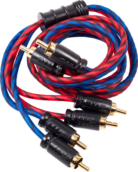 Изображение товара Межблочный кабель для автоакустики Kicx Headshot RCA-24-050-SS (0.5м)