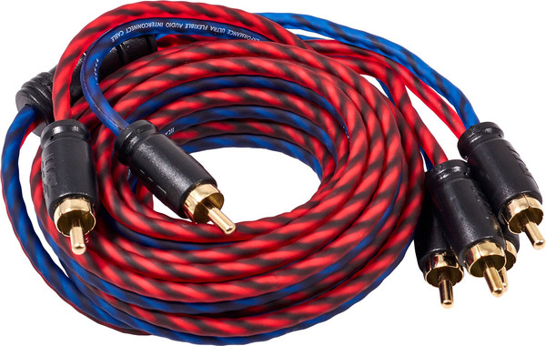 Изображение товара Межблочный кабель для автоакустики Kicx Headshot RCA-24-250-SS (2.5м)