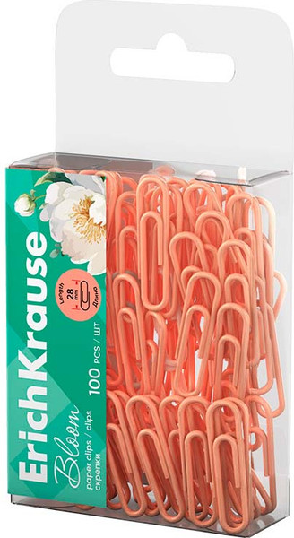 Изображение товара Скрепки Erich Krause Pastel Bloom Peach / 62045