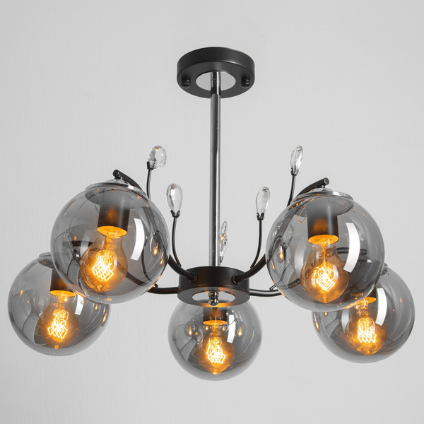 Изображение товара Люстра BayerLux Ариса 10385975 (черный/серебристый)