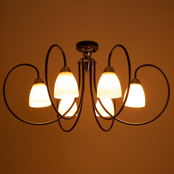 Изображение товара Люстра BayerLux Серо 10385979 (черный/хром)