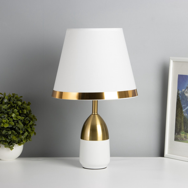 Изображение товара Прикроватная лампа Risalux Жан 10683339 (белый/бронза)