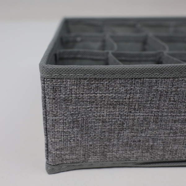 Изображение товара Кофр для хранения AksHome Mackenzie-1 18 ячеек (серый)