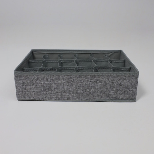 Изображение товара Кофр для хранения AksHome Mackenzie-1 18 ячеек (серый)