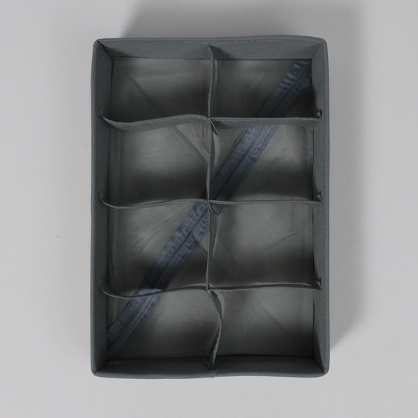 Изображение товара Кофр для хранения AksHome Mackenzie-1 8 ячеек (серый)