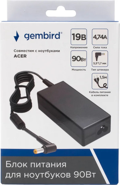 Изображение товара Зарядное устройство для ноутбука Gembird NPA-AC18