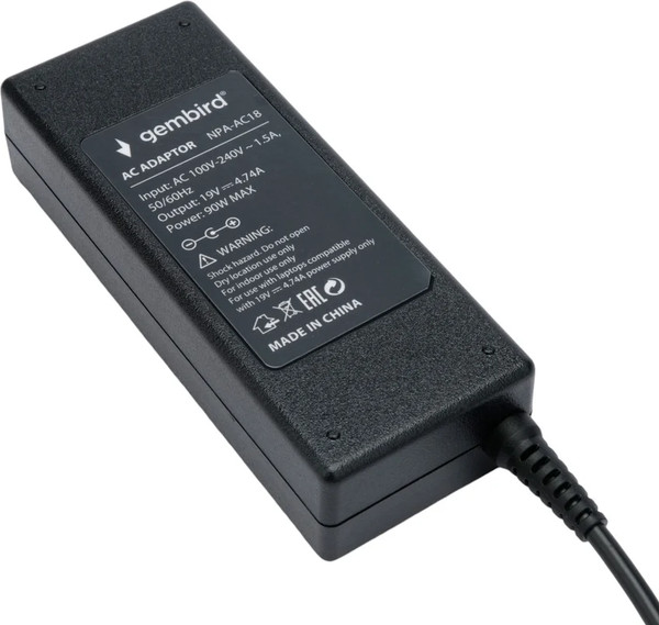 Изображение товара Зарядное устройство для ноутбука Gembird NPA-AC18