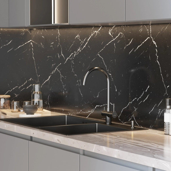 Изображение товара Дозатор встраиваемый в мойку Mixline 554646 (черный графит)