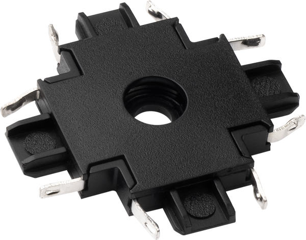 Изображение товара Коннектор для шинопровода JAZZway MTR16 CX-BL / 5057357 (черный)